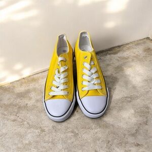 Yellow Canvas Sneakers